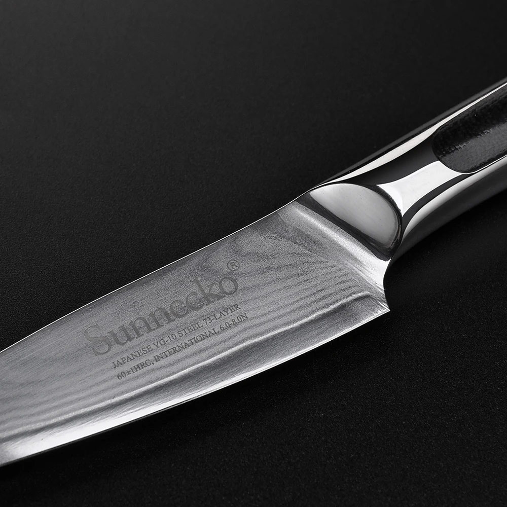 SUNNECKO Santoku шеф-повара дамасский Универсальный нож кухонные ножи японский VG10 Core сталь лезвие G10 Ручка Фрукты Мясо Резак Инструменты