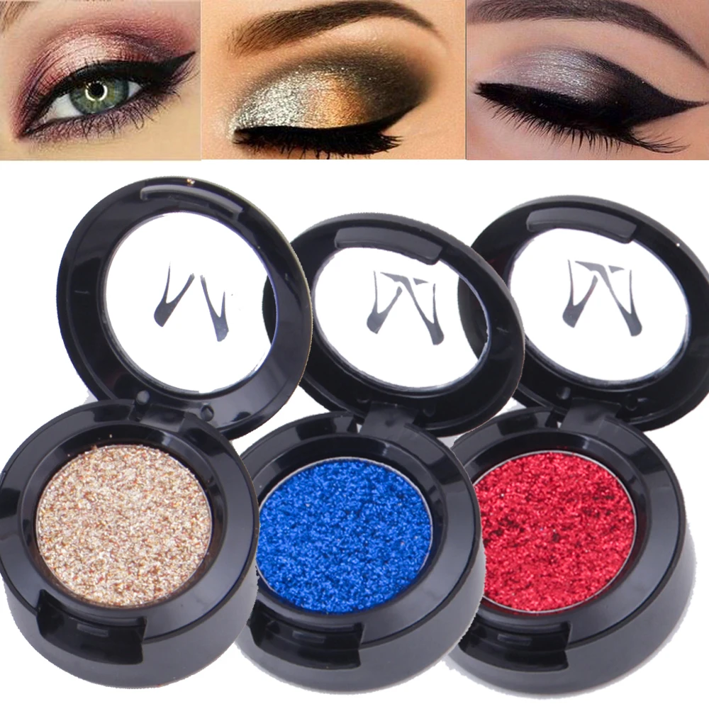 

Miss Rose makeup glitter eyeshadow powder pigment 24 color metallic shimmer eyeshadow palette waterproof long lasting MS039