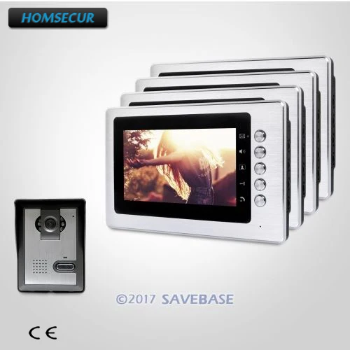 

HOMSECUR 7" Wired Video Security Door Phone Electric Lock Supported for Home Security
