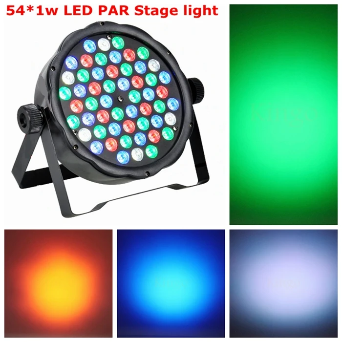 

New Arrival Super Thin body design 54*1w RGBW LED Dancing Stage Effect Light DJ Club Disco Party Lighting Music stage Led light