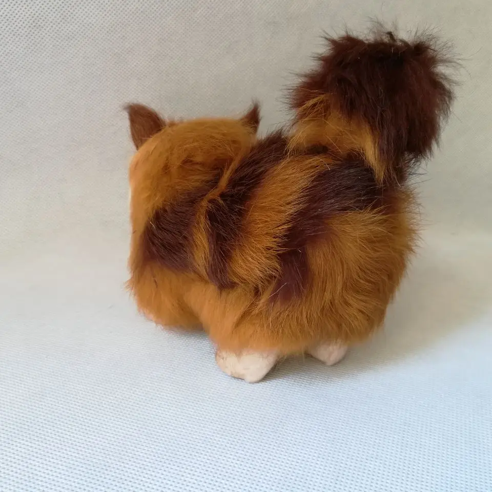Примерно 12x13 см модель кошки из полиэтилена и искусственной реальная жизнь