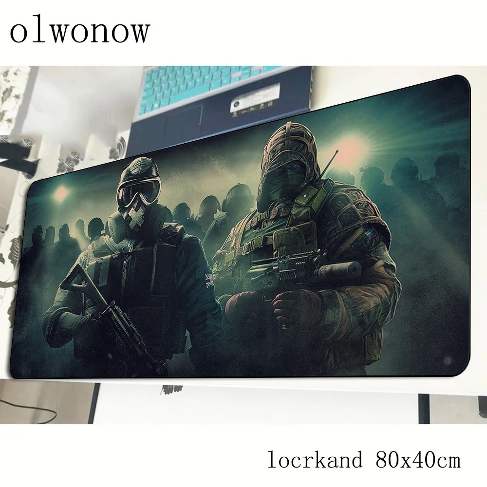 Коврик для мыши Rainbow Six Siege 800x400x3 мм профессиональный игровой коврик геймеров