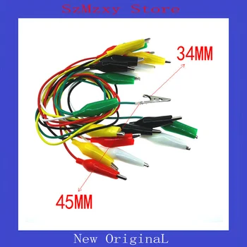

10PCS/lot Large Alligator Clips Electrical DIY Test Leads Alligator Double-ended Crocodile Clips Roach Clip Test Jumper Wi