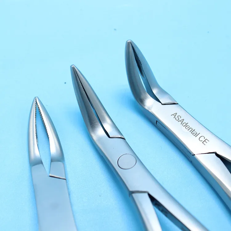 

Dental root fragment minimally invasive tooth extraction forcep tooth dental instrument Curved Maxillary and mandibular teeth