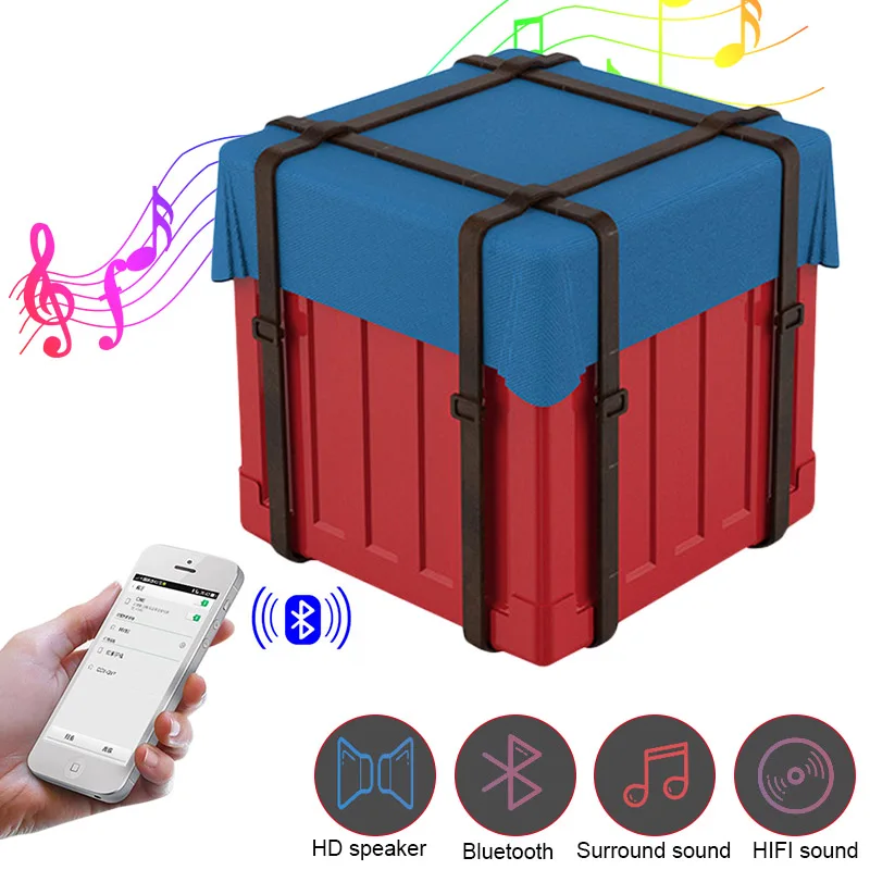 

Portable Mini Wireless Bluetooth Speaker Subwoofer Airdrop Design HiFi Sound Box DU55