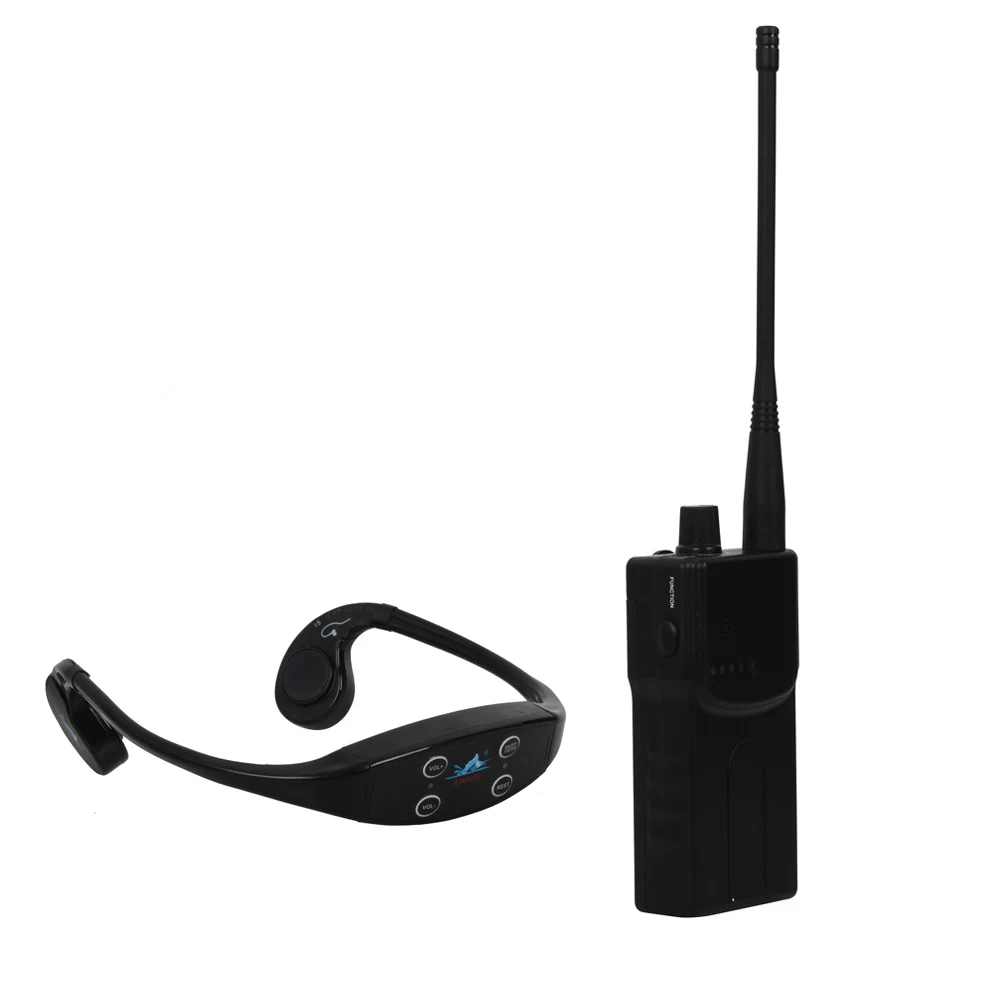 

Wireless Transmitting Swimming Water Ballet Bone Conduction Teaching Device with 1 Walkie Talkie+2 Waterproof Headphone Receiver