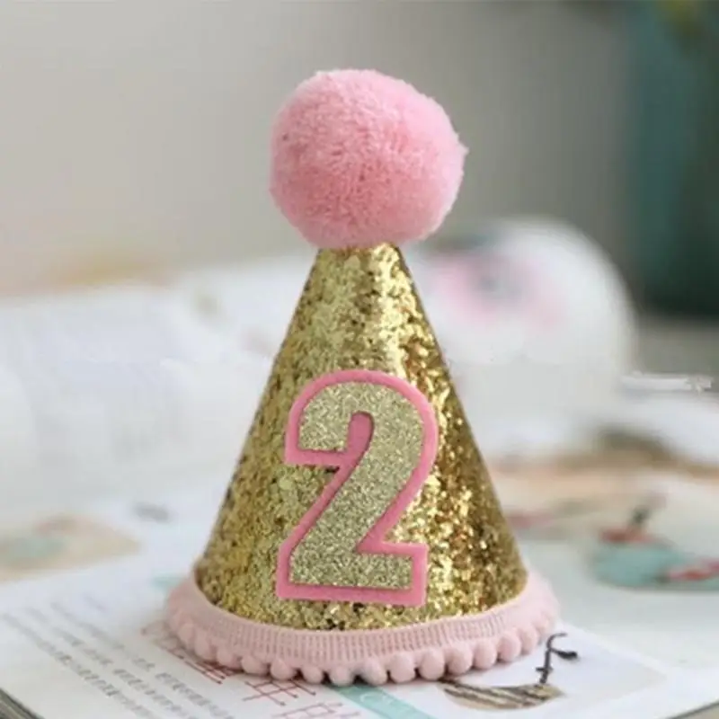 

Pet Dog Puppy Birthday Hat Adjustable Party shiny Costume Cat decor Hat Headwear Birthday Pet Sequins
