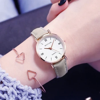 

2019 Women's Watches Brand Luxury Fashion Ladies Watch Leather Band Quartz Wristwatch Female Gifts Clock reloj mujer