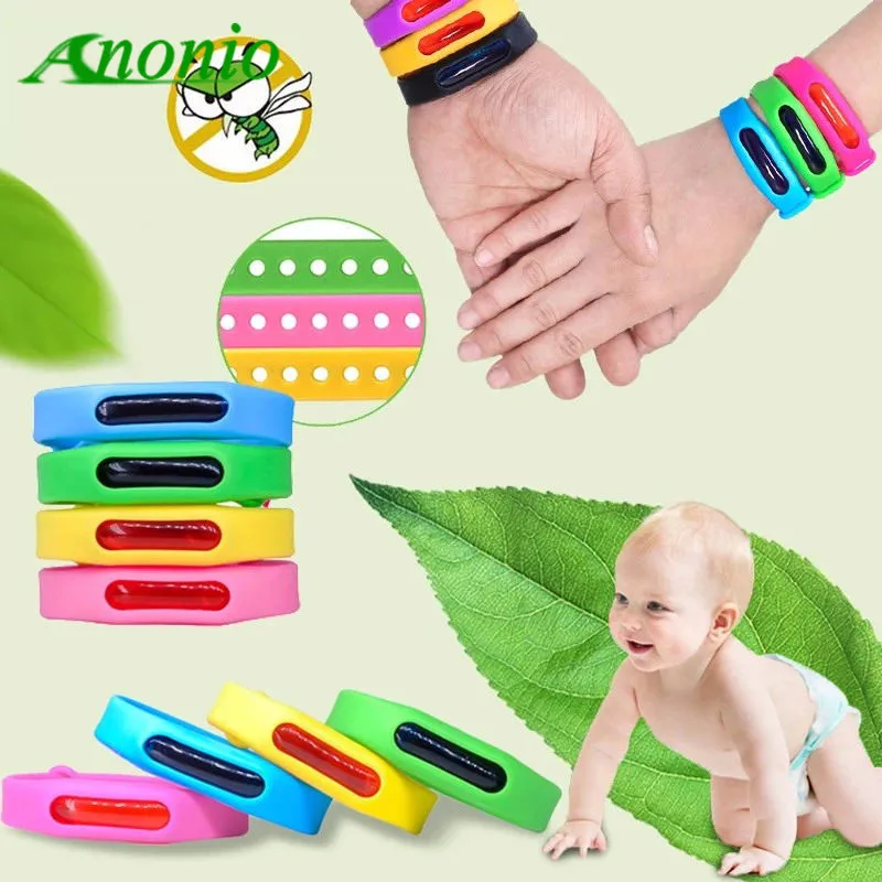 

Mosquito Repellent Bracelets Protection 100% Natural Waterproof Silicone Deet-Free Plant-Based Oil Band Mosquito Repellent 0C