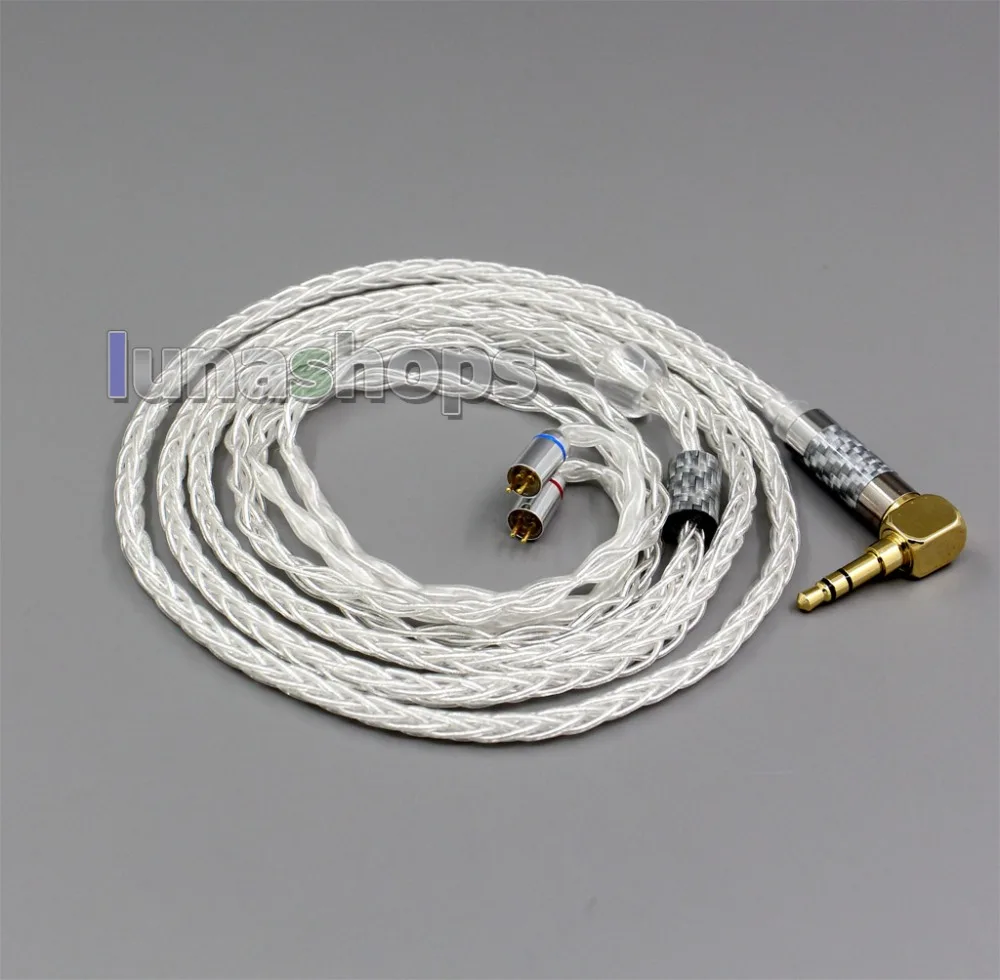 LN006346 99.99% чистого серебра XLR 3,5 мм 2,5 мм 4,4 мм кабель для наушников для плоских шагов JH аудио JH16 Pro JH11 Pro 5 6 7 BA на заказ