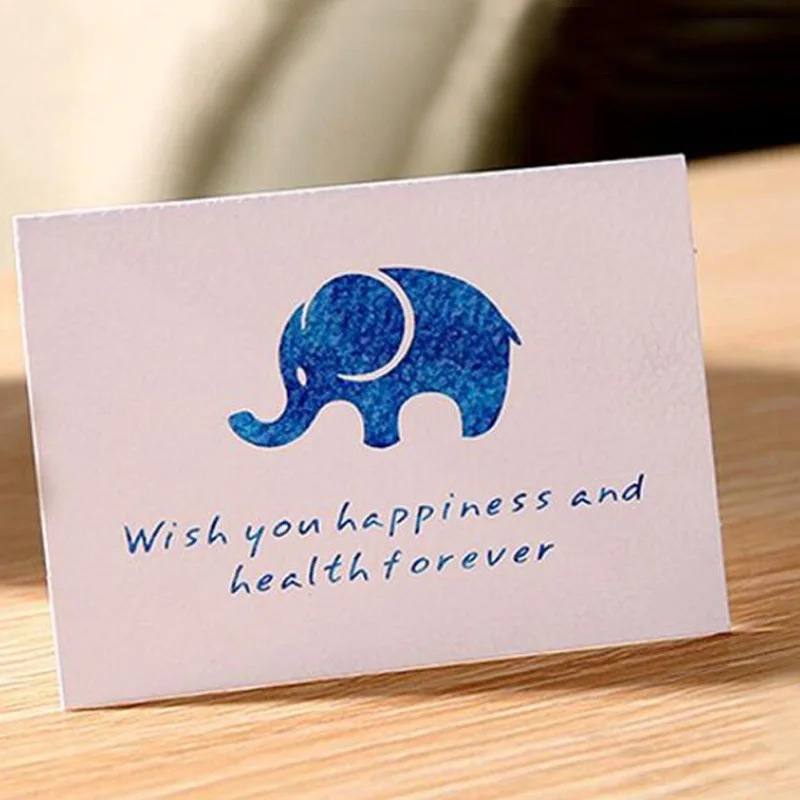 8pc lot handmade children birthday paper elephant greeting