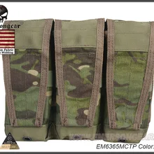 EMERSON Molle тактический страйкбол уличная игра охотничьи сумки стиль лоскут тройной подсумок для AVS жилет военная сумка EM6365MCTP