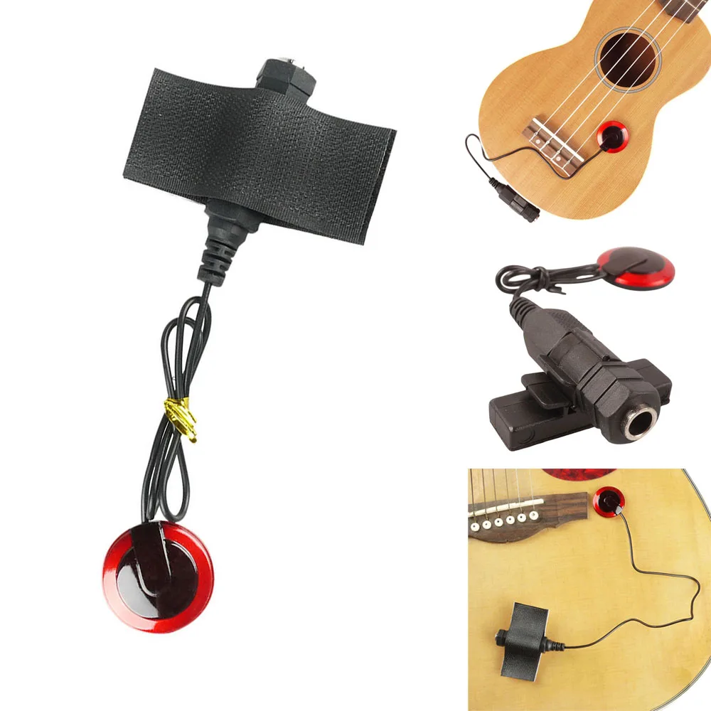 Профессиональный звукосниматель для акустической гитары Универсальный 1/4 дюймовый датчик Piezo контактный микрофон звукосниматель для Скрипка-укулеле Banjo
