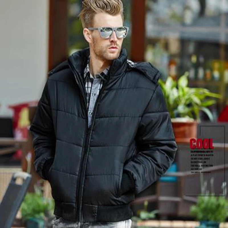 2017 Hooded Parka Men Autumn winter new warm thickening jackers men ...