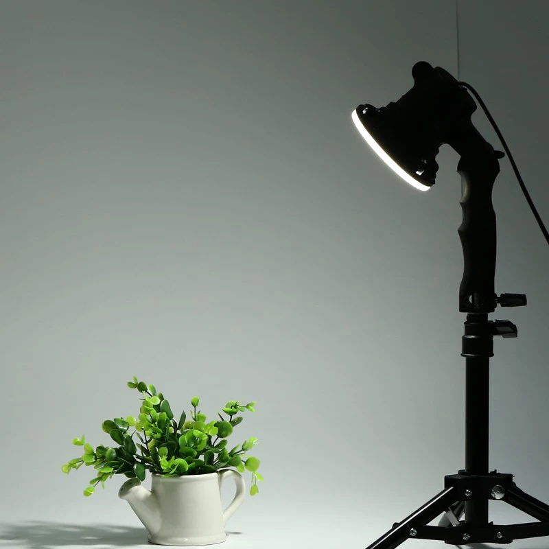 Buy 2 piece LED lamp photography studio light bulb portrait soft box fill light lights bulb and 2*37CM light stand