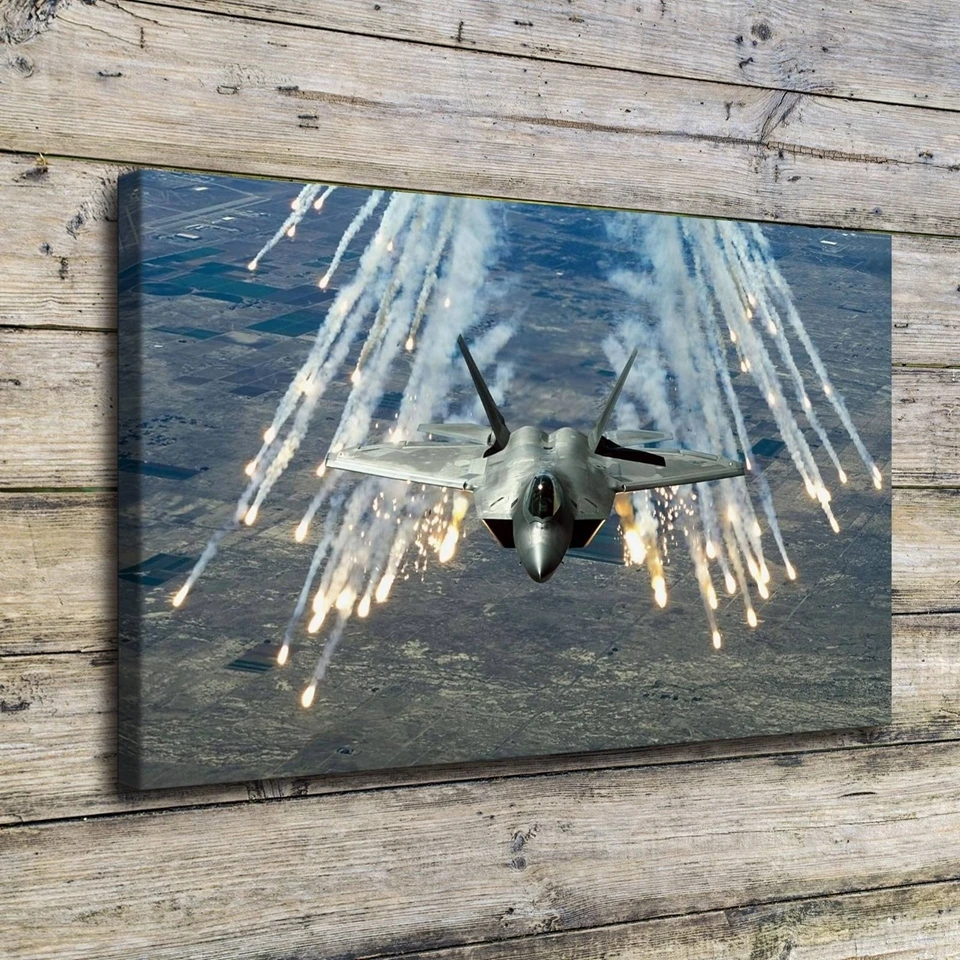 

Prints Pictures Wall Art Frame 1 Piece/Pcs Aircraft Fighter Canvas Paintings For Living Room Airplane Poster Modern Home Decor