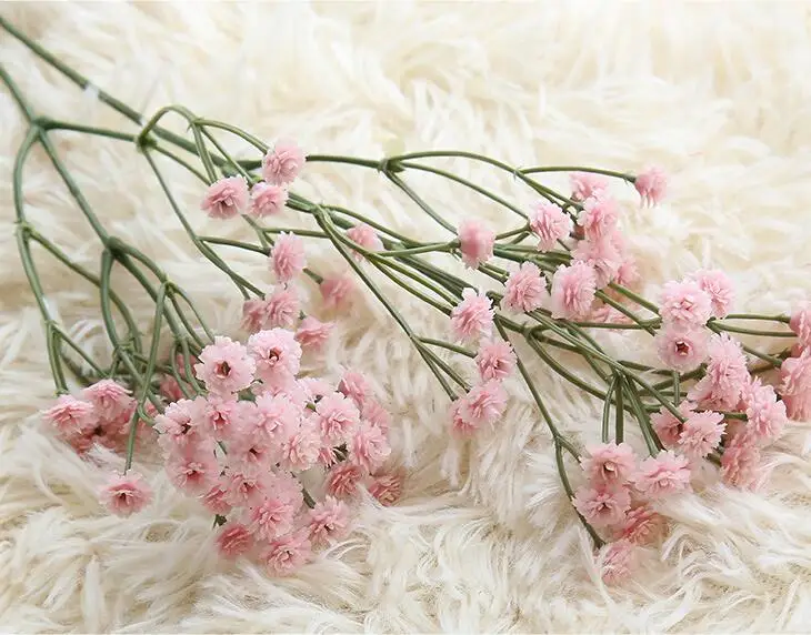 Маленькая свежая Звездная Gypsophila искусственная Цветочная подделка Цветочная композиция для домашнего свадебного украшения Мягкий гель искусственные цветы