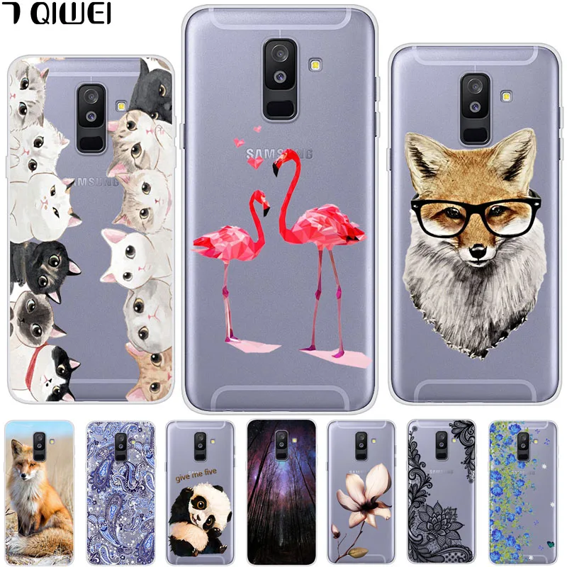 

For Funda Samsung A 6 Plus Case 6.0 Clear TPU Soft Silicone Case for Samsung Galaxy A6 Plus 2018 Case Cover A605G A6 Plus +
