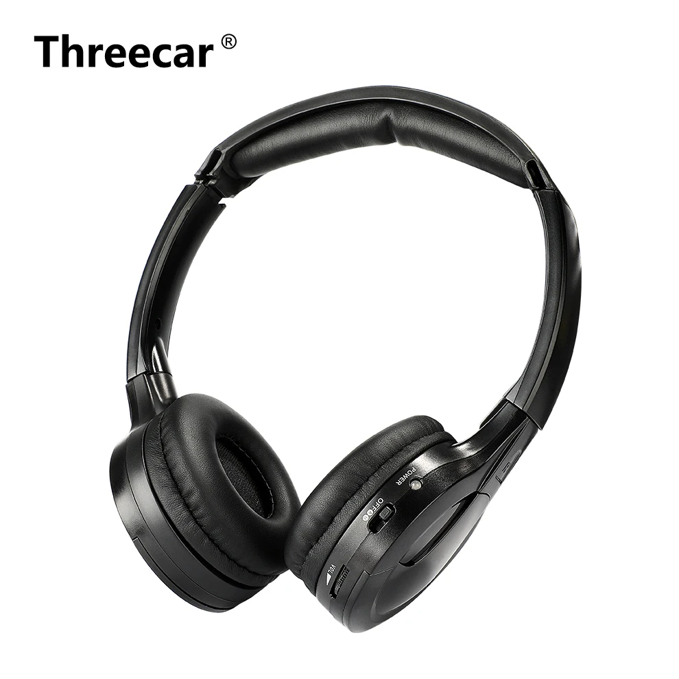 Threecar 2pcs Infrared Stereo Wireless Headphones Dual channel IR