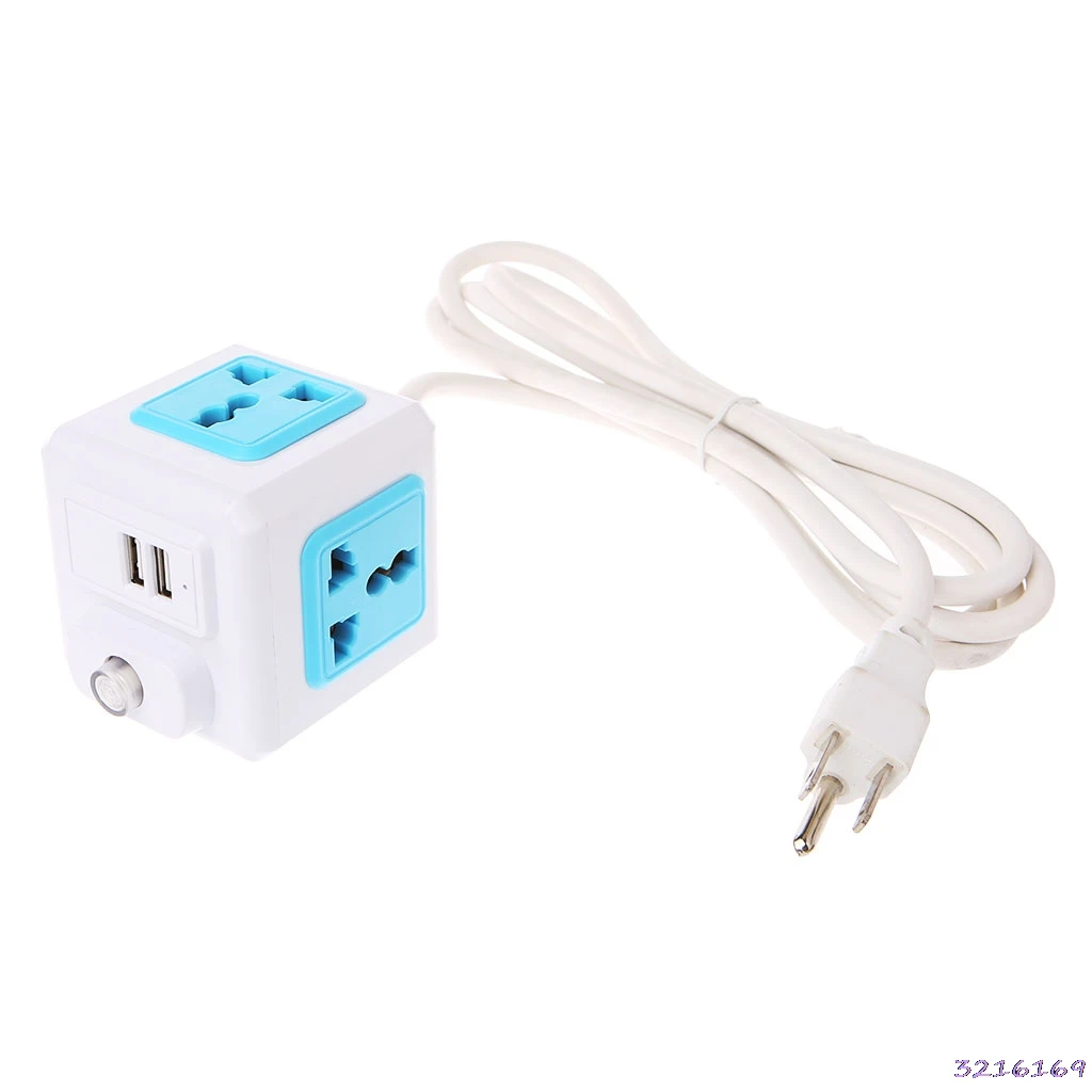 Умный дом Cube EU/US/UK Plug 4 Внешний адаптер-удлинитель универсальная розетка-38