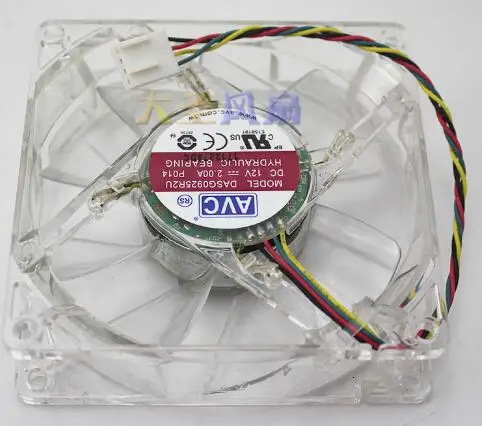 

Original AVC DASG0925R2U 12V 2.00A 92*92*25mm four-wire cooling fan