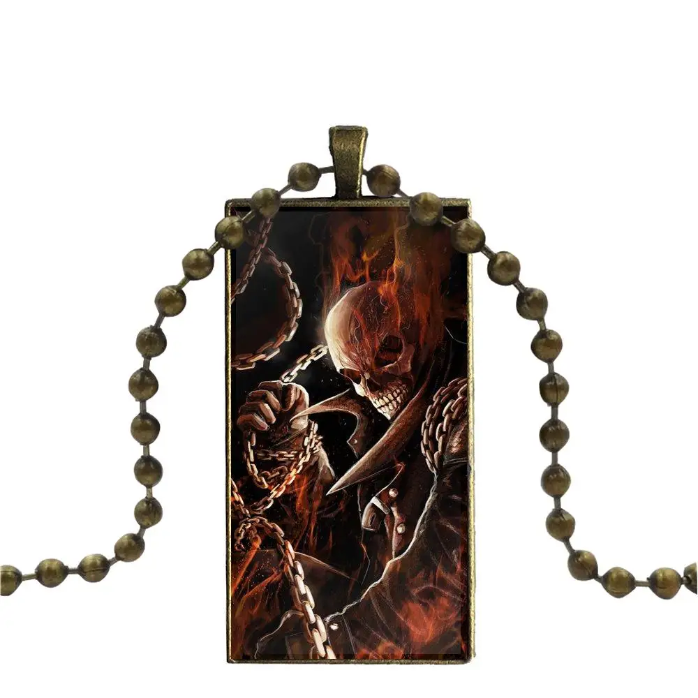 Для женщин свадебный подарок Ghost Rider Дизайн Модные Винтажные стеклянные женские