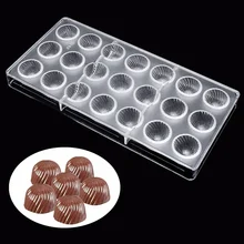 Freier Harter Gewinde Sonnenblumenförmigen Schokoladenformen Polycarbonat Candy Chocolate Cookies Pudding Formen DIY Tools