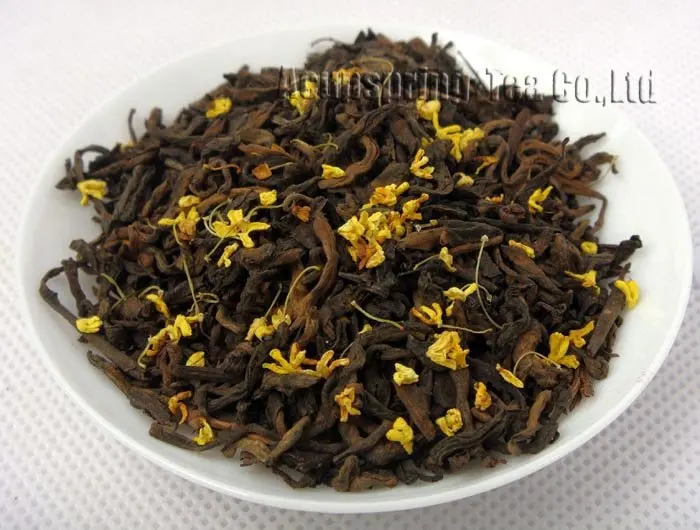 

2009 Nannuo Mountain Loose Puer Tea,500g Osmanthus Loose Leaf Ripe Pu'er,1lb Puerh,A3PL09G, Free Shipping