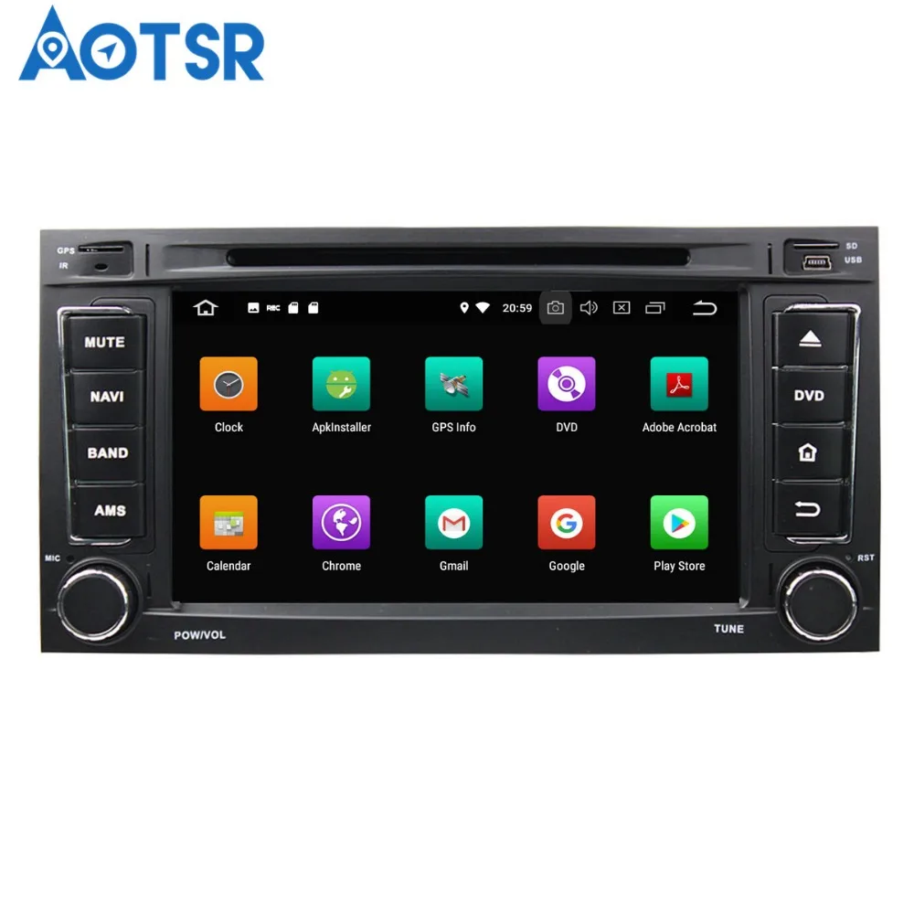 Aotsr Android 8,0 7,1 gps навигация автомобильный dvd-плеер для TOUAREG 2002-2010 MULTIVAN 2008-2012 мультимедиа радио рекордер 2DIN