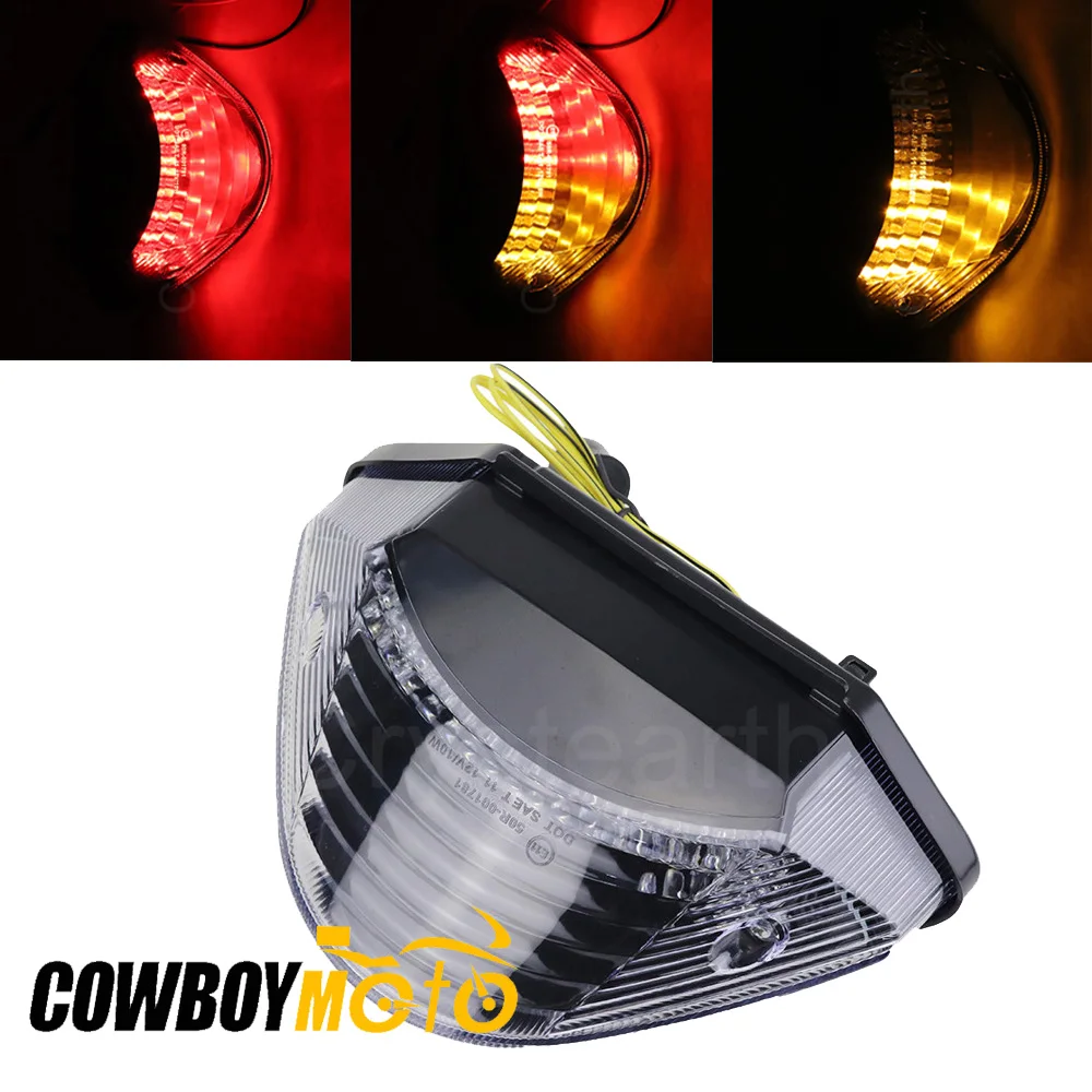 Для Honda CB600 CB599 HORNET 03-06 CB600F CB900 02-07 прозрачные интегрированные светодиодные