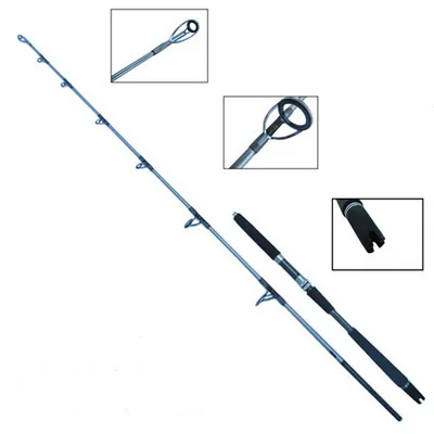

1.65m 1.8m High Carbon Jigging Rod 150-250g Boat Trolling Fishing Rod Big Game Rods Full Metal Reel Seat SIC Guides EVA Handle
