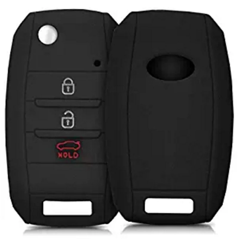 3 кнопки силиконовый чехол для ключа автомобиля подходит для Kia Sportage Cerato Optima K5 Rio Carens Rondo Cee 'd Picanto K2 Soul Sorento