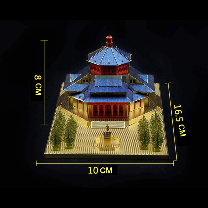 3D Metall Puzzle Spielzeug Sun Yat sen Memorial Hall Architektur Modell 
