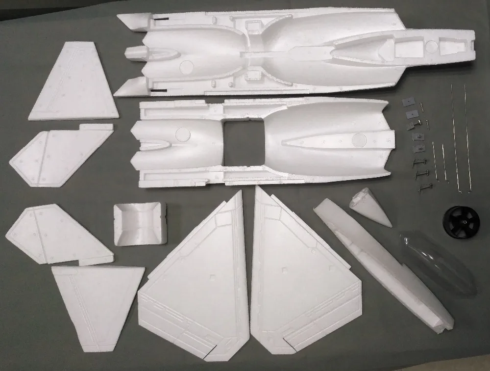 EPO F22 50 мм электрический RC модель самолета разобранный белый комплект|kit tool|kit