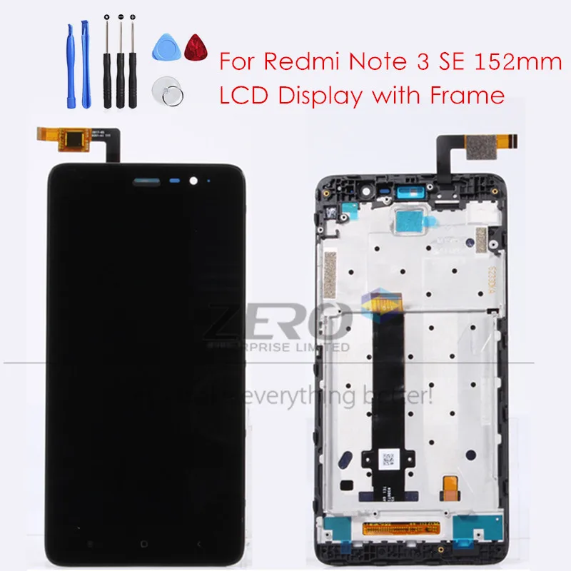 

LCD Display Frame for Xiaomi Redmi Note 3 SE 152 LCD Digitizer Screen Touch Panel LCD Display Redmi Note 3 Special Edition Parts