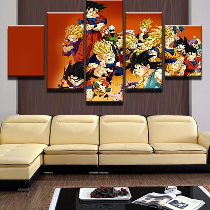 Aliexpress.com: Comprar 5 paneles/Set dibujos animados Dragon Ball Goku