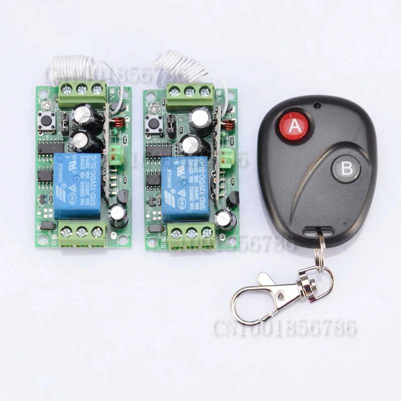 

12V 1CH 315MHZ /433.92MHZ learning code RF wireless remote control switch system z-wave