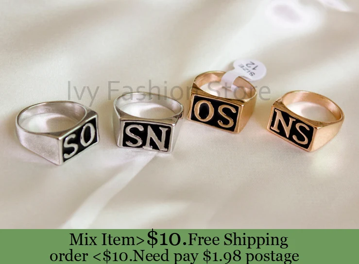 melez çeşitlilik Bağımsız  ZH0923 Newest Arrive High quality Fashion Sons Of Anarchy Jax teller ring  set for Men man finger jewelry|ring fitting|ring twinring box - AliExpress