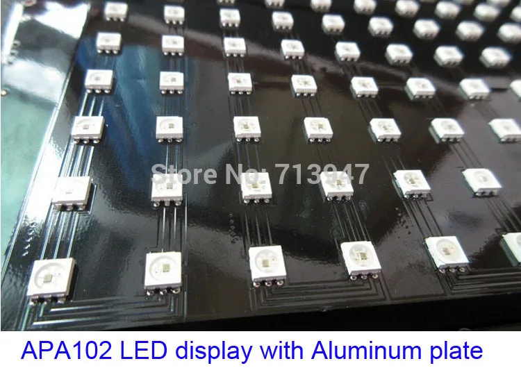 1X Fiber board plate APA102 RGB full color led matrix pannel 784/600/196 pixels DC5V input APA102 led display free shipping