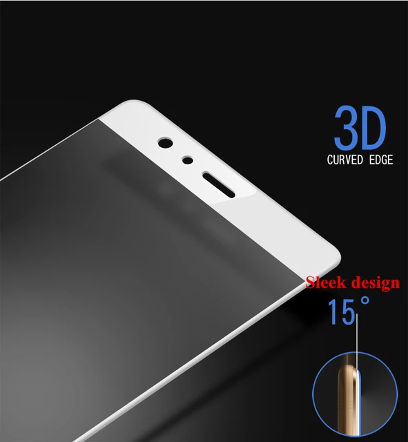 Full CoverTempered Glass For Huawei P9 P9 Plus 3D Soft border Screen Protector For Huawei P9 Plus Mobile phone protective film