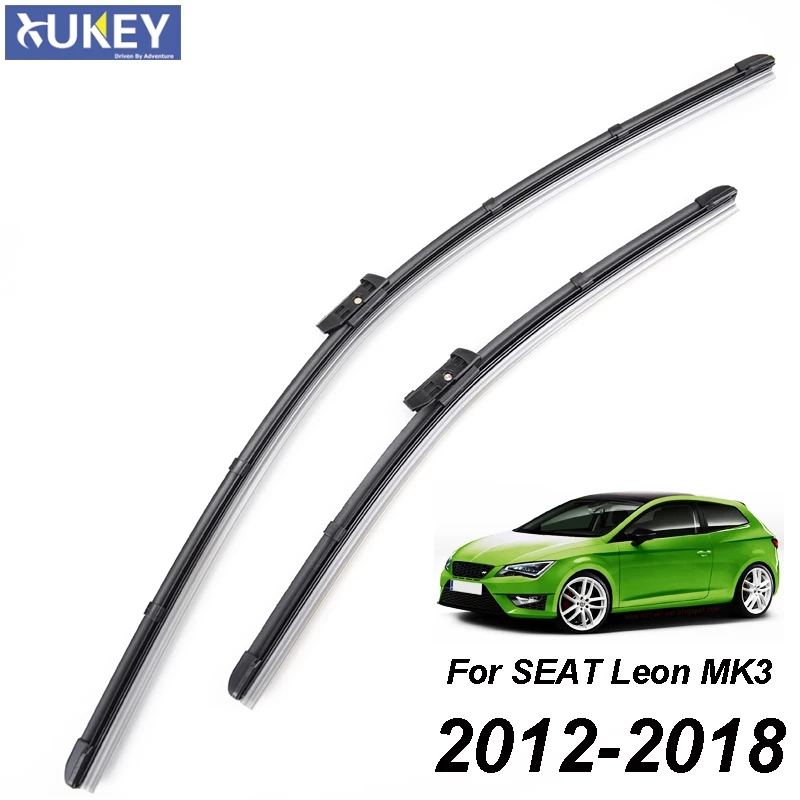 

Xukey 2Pcs Front Windscreen Wiper Blades Kit For SEAT Leon 5F 3 2012 2013 2014 2015 2016 2017 2018 26"16" Left Hand Drive
