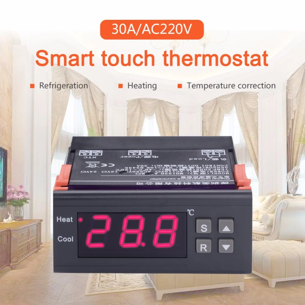 Yieryi MH1230A AC220V цифровой регулятор температуры термопары-40~ 120 градусов термостат Холодильный регулятор нагрева