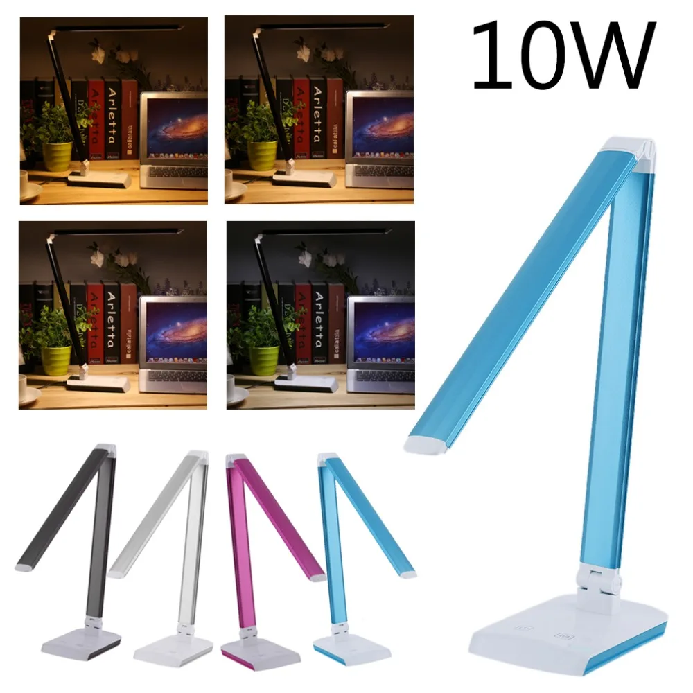 

10W LED Desk Lamp Foldable Dimmable Rotatable Eye Care LED Touch-Sensitive Controller Port Table Lamp Special Design Low Power