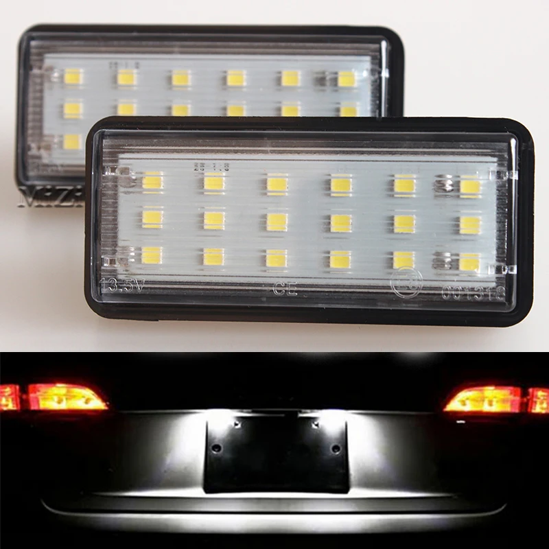 Free Shipping White Car LED Number License Plate Light Kit For Lexus