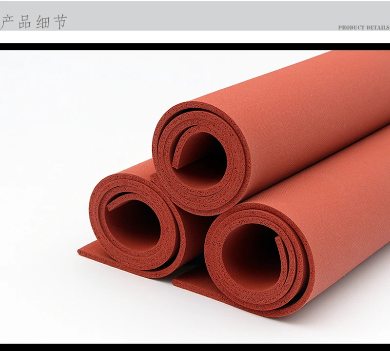 Силиконовая пена губка пластина лист доска теплоизоляция одеяло полоса площадь 500x500x5 мм красный