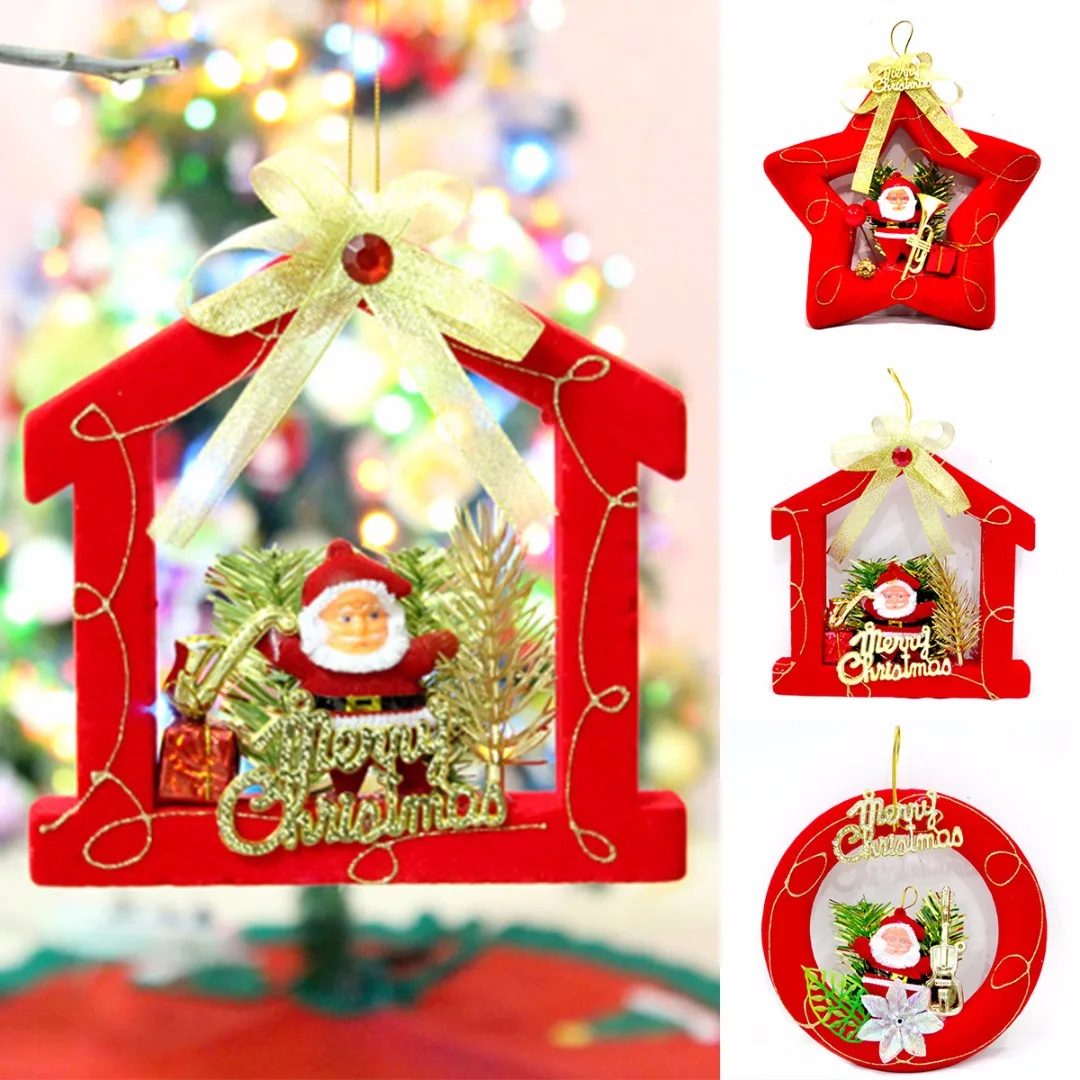 

2018 New Christmas Santa Claus Ornament Hanging Pendant Xmas Tree Home Party Decor Gift