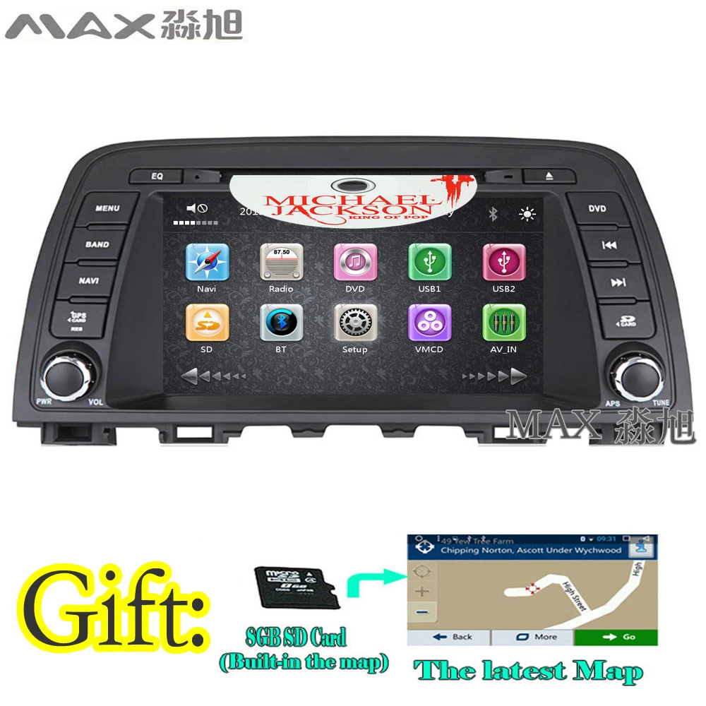 MAX 2 din 8 &quotАвтомобильная Радио gps навигационная система для Mazda CX-5 2013 2014 2015 2016 Bluetooth