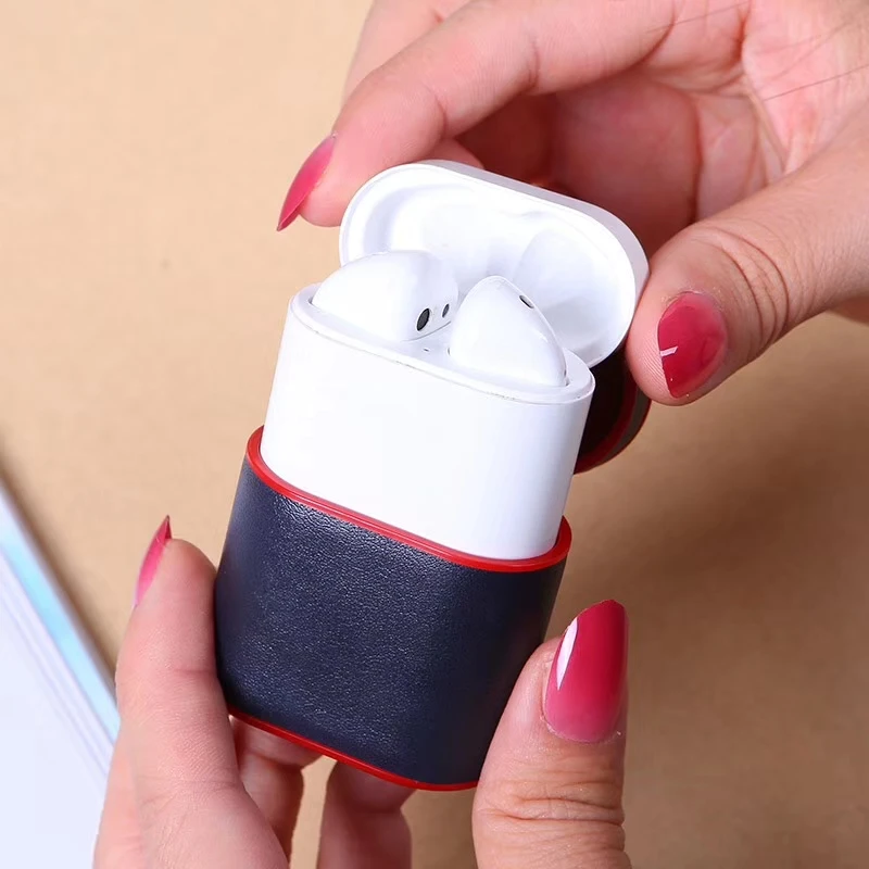 Роскошный кожаный чехол для Airpods PU+ PC чехол s Для Air Pods Bluetooth Earpods наушники кожаный защитный чехол Прямая поставка