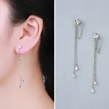 

Factory Direct Sale S925 Tremella Female Fashion With Shi Yingbao Eardrop With Model A Undertakes To Silver Ornament