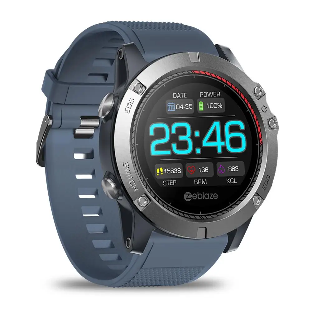 Горячая Zeblaze Vibe 3 ECG умный Браслет фитнес-трекер цветной экран IP67